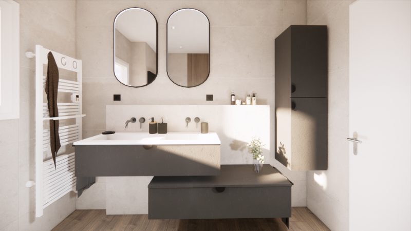 Rénovation d'une salle d'eau sur Beaupréau 
