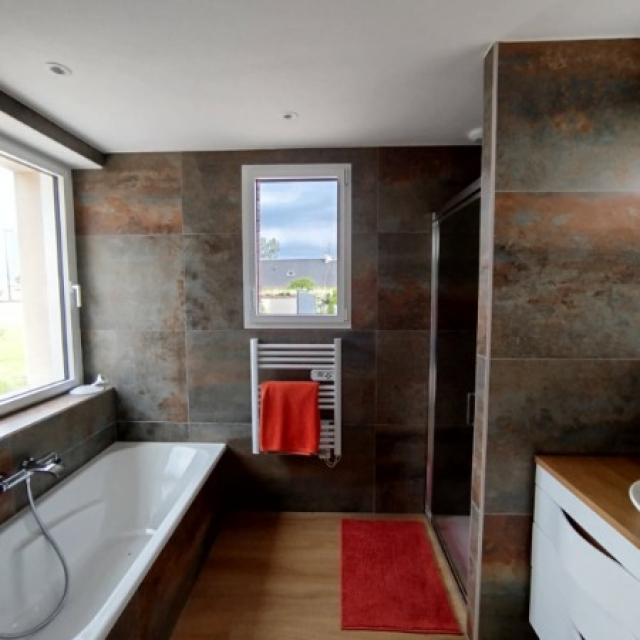 Création d'une salle d'eau et d'un WC à Angers 